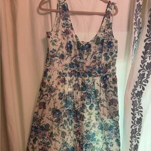 J. Crew Kids Floral Dress - Blue and Pink